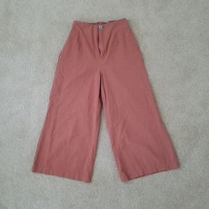 Sold: Pumpkin Rust Wide Leg Culottes Pants